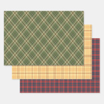 Plaid Tartan Gift Wrap (Set of 3)