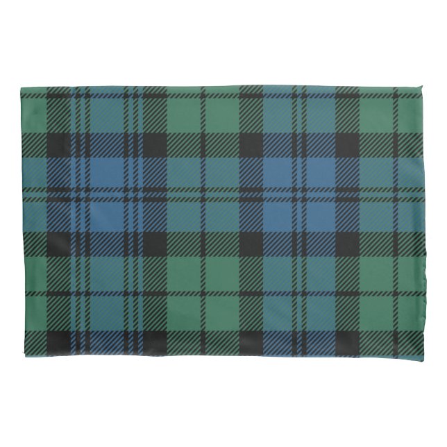 Plaid Tartan Green Blue Pattern New Home Pillow Case (Front-Left)