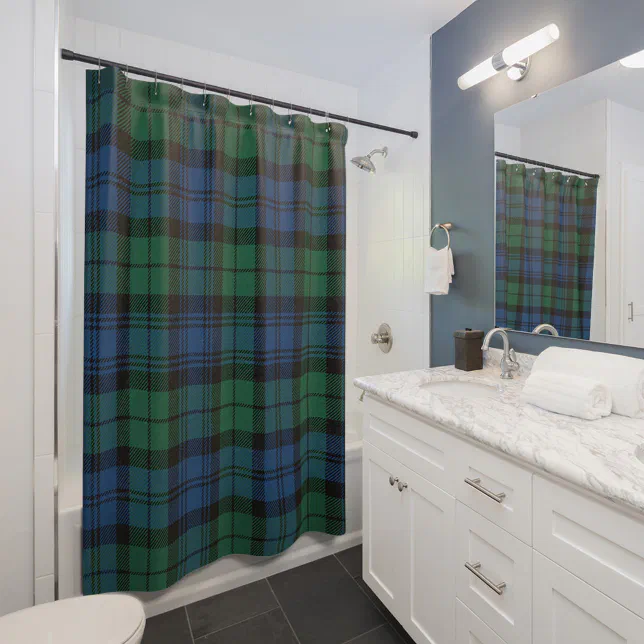 Rait Tartan Crest Shower Curtain