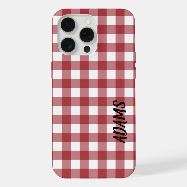 Plaid Tartan Iphone Case (Back)