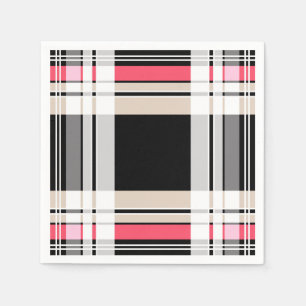 Plaid , tartan paper napkins