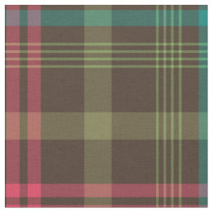 Plaid tartan pattern fabric