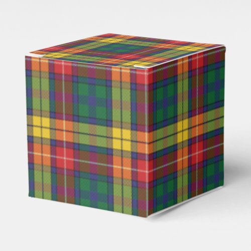 Plaid Tartan Pattern Red Green Modern Party Favor Boxes