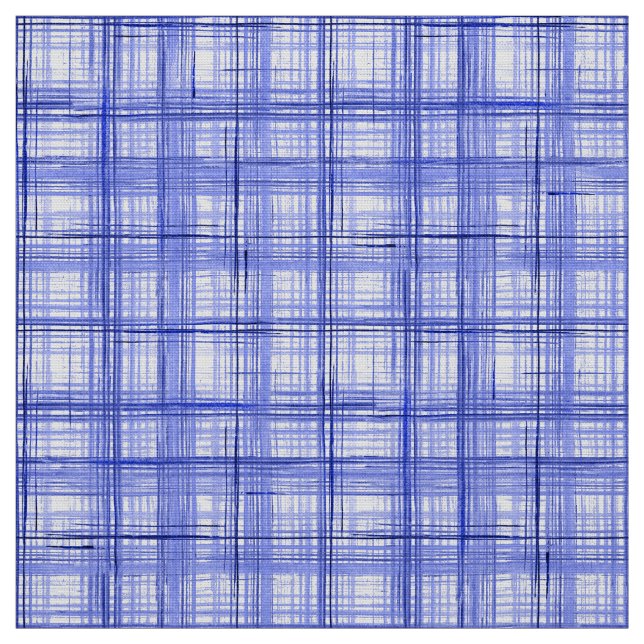 plaid tartan plaid classic blue white texture fabric (Swatch)