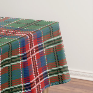 Plaid Tartan Red Green MacCulloch Rustic Tablecloth