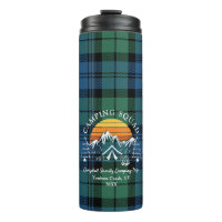 Plaid Tartan Retro Family Camping Squad Campbell