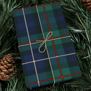 Plaid Tartan Robertson Rustic Check Wrapping Paper