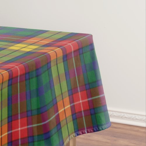 Plaid Tartan Scottish Clan Buchanan Check Tablecloth