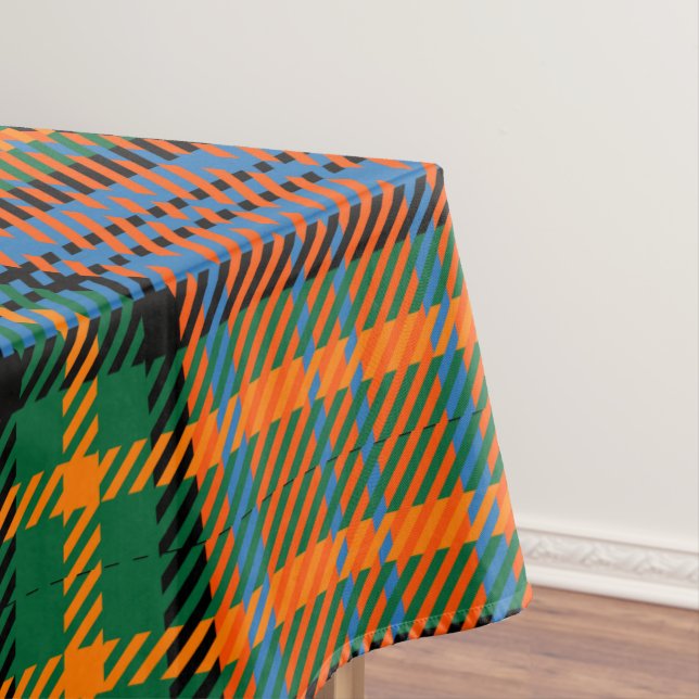 Plaid Tartan Scottish Clan Murray Checkered Tablecloth (In Situ)