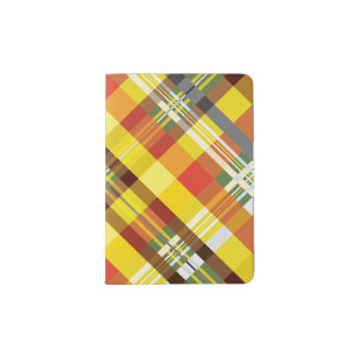 Plaid / Tartan - Sunflower - Passport Holder
