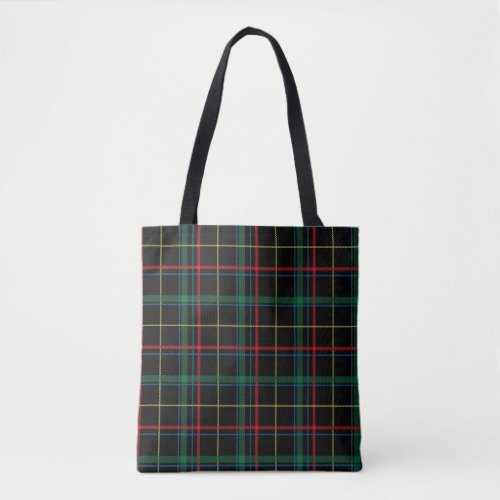 plaid tartan tote bag