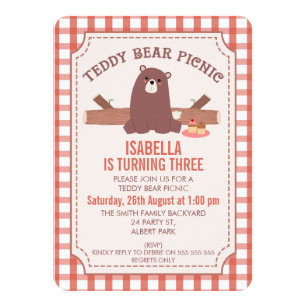 picnic birthday invitations zazzle