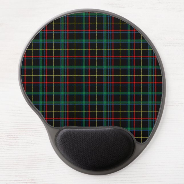 Plaid Texture with Black Background-25774 Gel Mouse Pad (Front)
