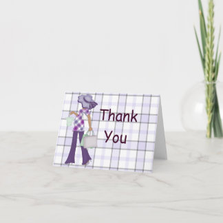 Plaid Thank You Notecard (AA)