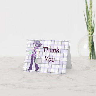 Plaid Thank You Notecard (CA)