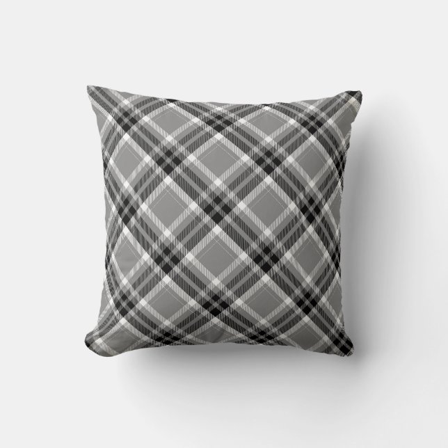 Plaid Throw Pillow (Front)