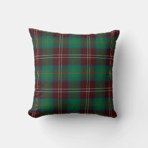 Plaid Throw Pillow Chisholm Hunting Ancient Tartan