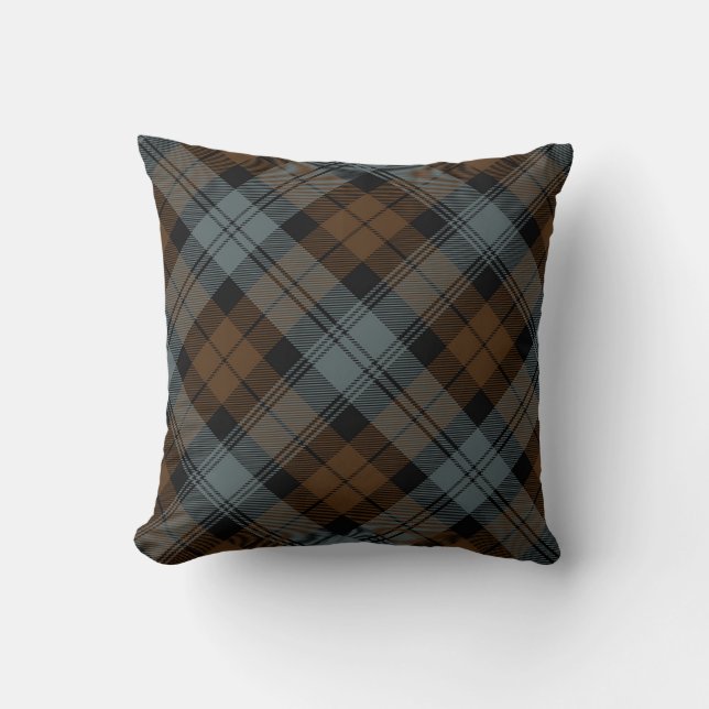 Plaid Throw Pillows BlackWatch Weathered Tartan (Front)