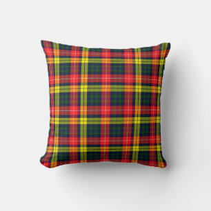 Plaid Throw Pillows Buchanan Modern Tartan Pillow