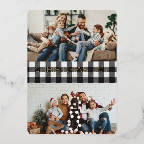 Plaid Tidings  Christmas Holiday Photo Card