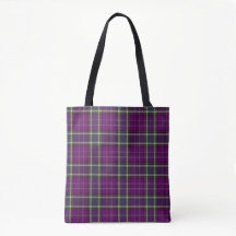 Plaid tote bag