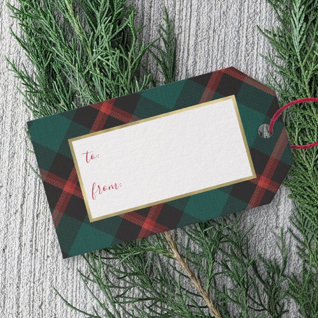 Plaid Tradition Christmas Gift Tags (Creator Uploaded)