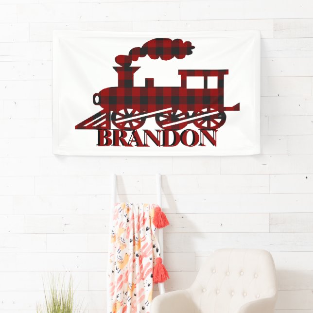 Plaid train personalized  banner (Insitu)