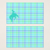 Plaid Turquoise Cowboy (Front & Back)