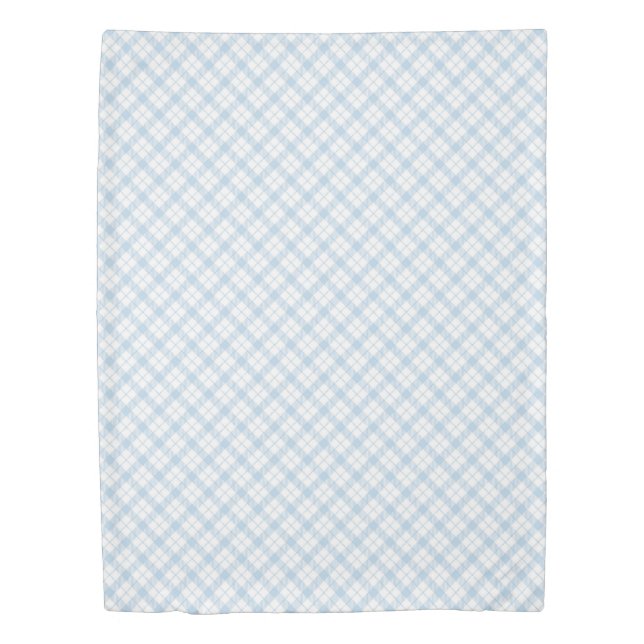 Plaid Twin Duvet Cover (Front)