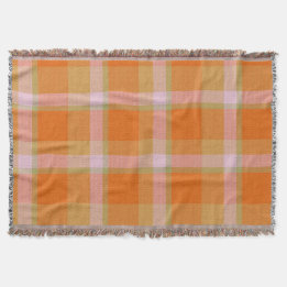 Plaid With Design Throw Blanket