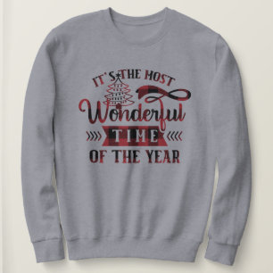 Plaid Wonderful Time of The Year Classic Christmas Sweatshirt