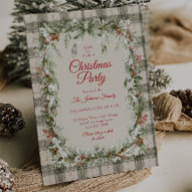 Plaid Wreath Coquette Bow Christmas Party