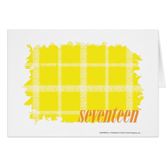 Plaid Yellow 3 Cards (Front Horizontal)
