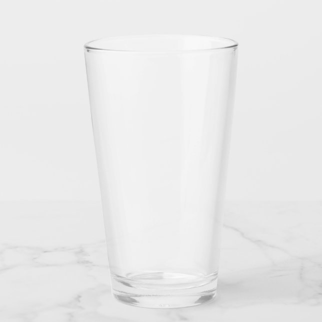 Plain 16 oz Glass Cup (Front)