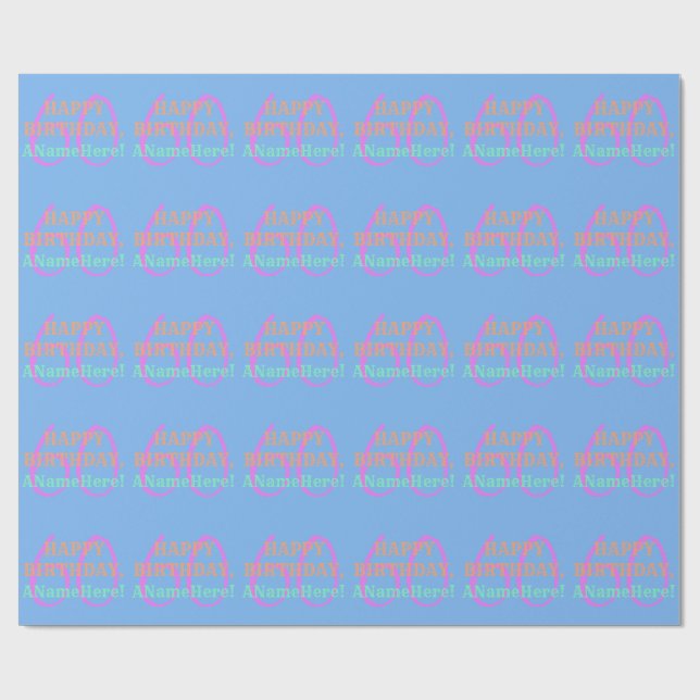 Plain 60th Birthday Wrapping Paper (Flat)