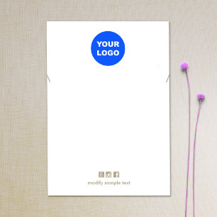 Plain Add Your Logo Necklace Bracelet Display Card