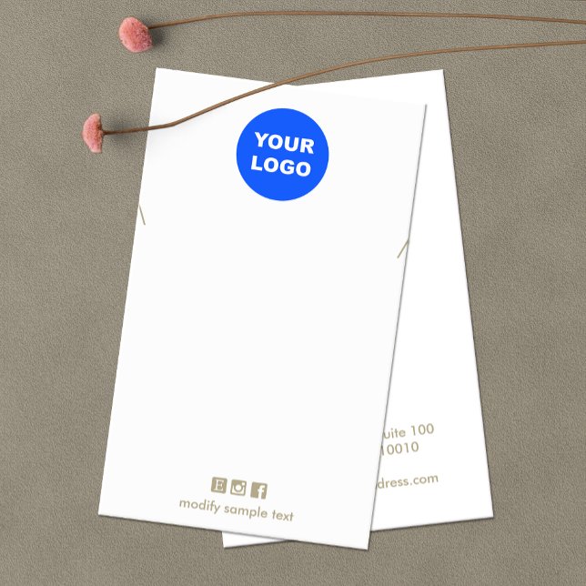 Plain Add Your Logo Necklace Bracelet Display Card (Creator Uploaded)