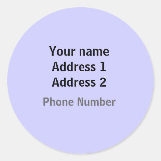 Plain Address Labels