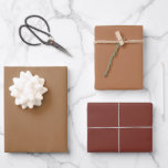 Plain Almond Sugar Henna Brown Shades 3 Tones Wrapping Paper Sheets<br><div class="desc">Discover the captivating beauty of our Brown Shades collection! Immerse yourself in the subtlety of Brown Sugar, embrace the understated elegance of Burnt Almond, and command attention with the sophistication of Burnt Henna in this 3 brown tones collection. Get ready to elevate your celebrations with a touch of timeless allure...</div>