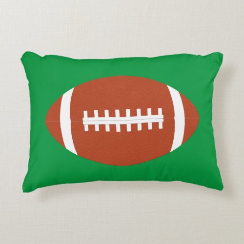 Plain American Football PlayerCoach Throw Pillow