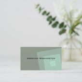 Plain and Simple Business Card  - Squares (Standing Front)