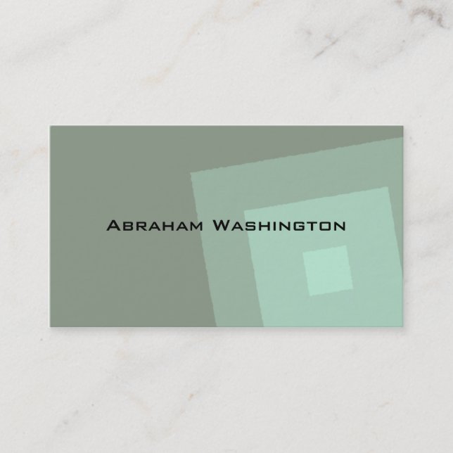 Plain and Simple Business Card  - Squares (Front)