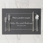[ Thumbnail: Plain and Simple Matrimony Tearaway Placemats ]