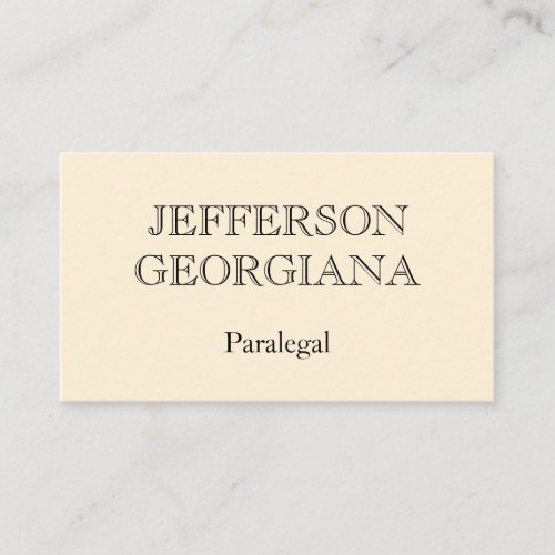 Plain and Simple Paralegal Business Card
