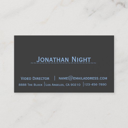 Customizable Plain and simple two tone business card