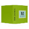 Plain Apple green Background Monogram