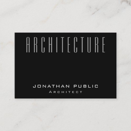 Plain Architect Modern Architecture Elegant Luxury Business Card