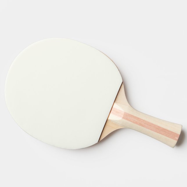 Plain Arctic Milk White color Ping-Pong Paddle (Side)
