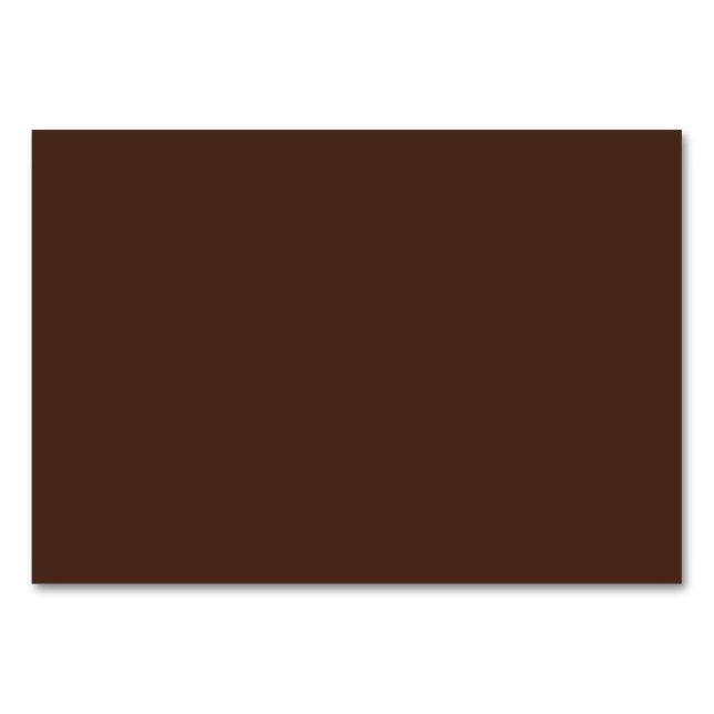 Plain Autumn Bronze color Table Number (Front)