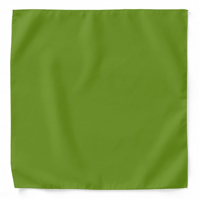 Plain Avocado Green Bandana (Front)